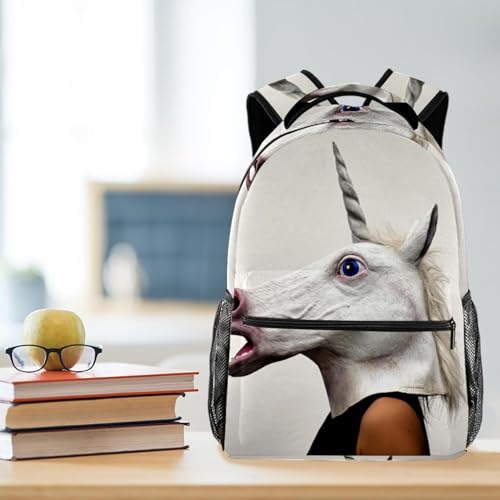 Sac à dos d'école multicolore au design décontracté et urbain - 5