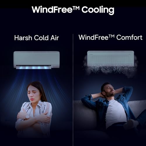 Image of Samsung 1.5 Ton 3 Star Bespoke AI WindFree Inverter Smart Split AC (2026 Model, WiFi, Energy Saving, Voice Control, Powerful Cooling, Digital Inverter, 4 Way swing, 5 Step Convertible, AR60H18D1LWNNA)