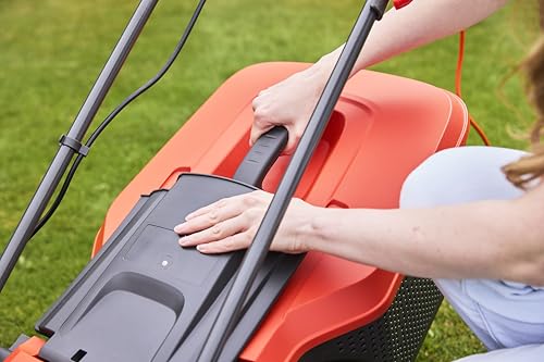 Flymo Speedi-Mo 360C Electric Wheeled Lawn Mower, 1500 W, Cutting Width 36 cm, Orange/black