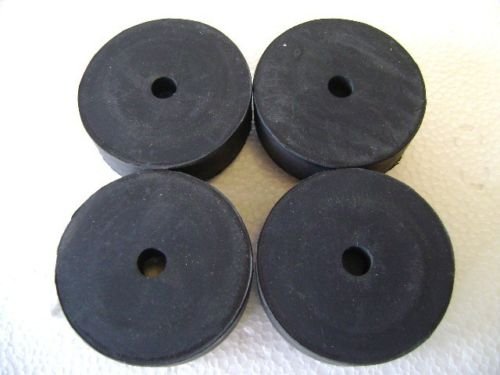 Set of Four Large Rubber Feet 2 1/2" Dia (Heavy Duty) with Bolts Washers & Nuts
