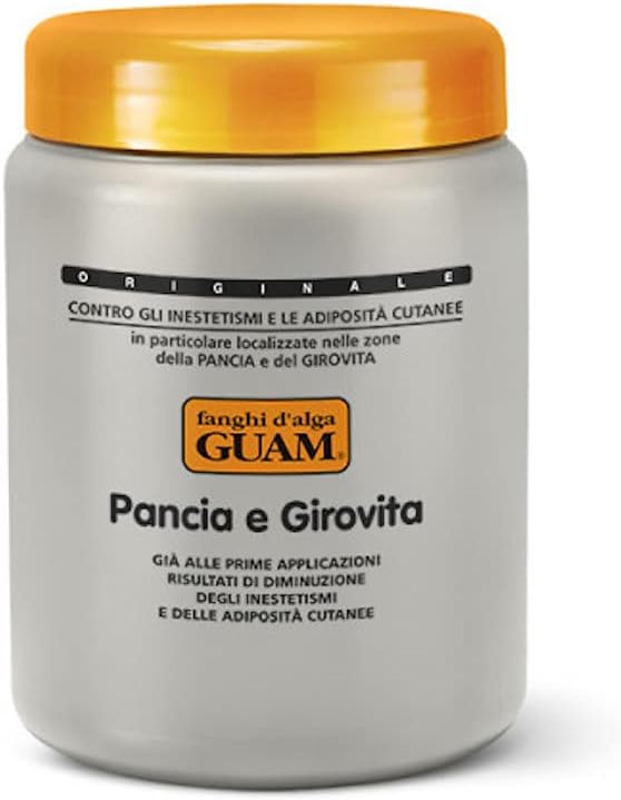 🔥 GUAM TUMMY and WAIST, Stomach Wrap for Cellulite Reduction and Tighten Loose Belly Skin | Anti Cellulite Mud Lipo Wraps for Stomach with Seaweed + Caffeine + Essential Oils | Cellulite Remover Tummy Wrap for Flat Tummy, 2.2 LB | By Guam Beauty