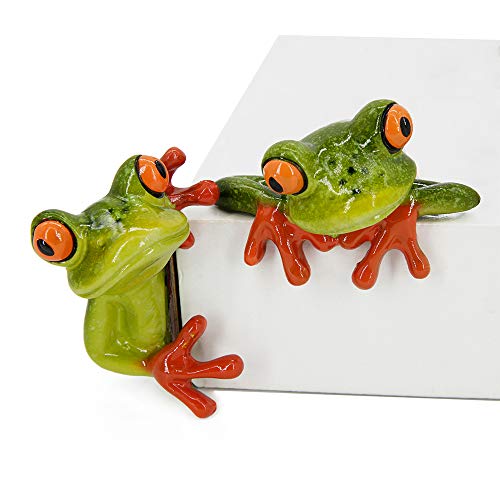 Cogeek 3D Peep Frog Funny Car Stickers Rearview Mirror Computer Ornaments (A+B) #TOP6