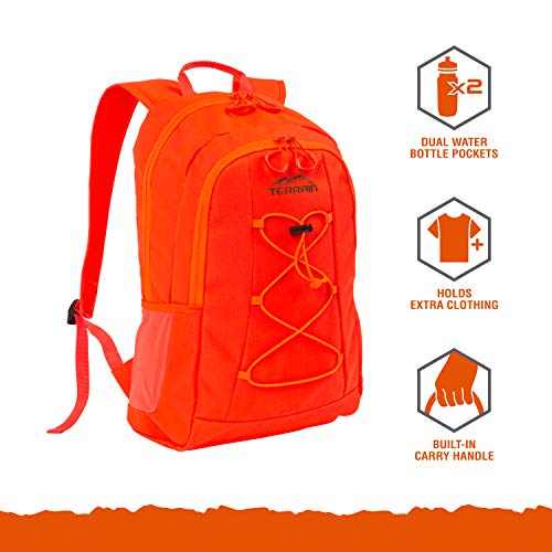 Allen Company Orange Camo Daypack - Hiking, Hunting, Camping Backpack - Orange Camouflage Medium Pack - Backpack For Hiking, Camping Or Hunting - Terrain Tundra 22.1L Pack: Blaze Orange #TOP4