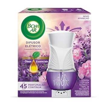 Air Wick Difusor Elétrico Bom Ar Lavanda E Gerânio Aparelho + Refil 16Ml