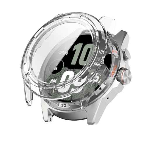 For Ticwatch Atlas �P�[�X �ی� �K���X�t�B���� ��̌^ �J�o�[ YANMONGI �����K���X �ی�t�B���� ���^�b�`���x �h�o �����ߗ� �h�w�� �S�ʕی� �Ռ��z�� �ȈՒ��E �ی�J�o�[ Ticwatch Atlas �Ή�(�N���A)