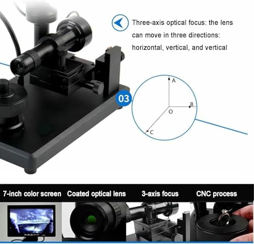 Microscope numérique grossissement 100x pour identifier diamants et bijoux précieux