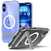 Produktbild Spigen [All-in-One Ständer für iPhone 16 Hülle Ultra Hybrid S MagFit für MagSafe [Verbesserte Magnestärke] Stoßfest Kratzfest Handyhülle Case -Crystal Clear