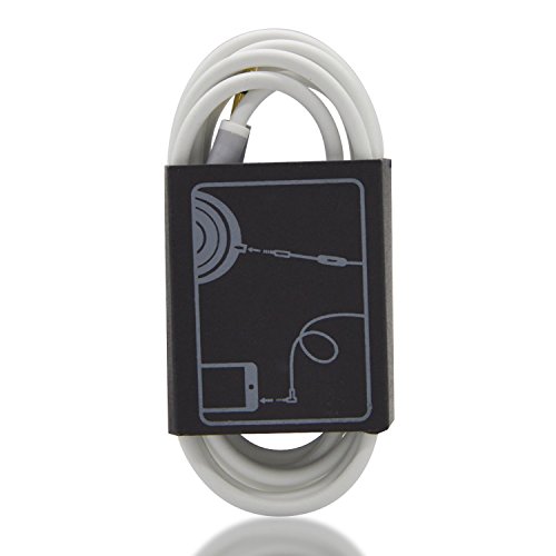 New Version Original Replacement Audio Cable Cord Wire With In-Line Microphone And Control + Original Oem Replacement Leather Pouch/Leather Bag For Beats By Dr Dre Headphones Solo/Studio/Pro/Detox/Wireless/Mixr/Executive/Pill (White) #TOP2