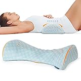 Lumbar Support Pillow for Sleeping Memory Foam Back Lumbar Support Cushion with Breathable Bamboo Cover for Lower Back Pain Relief, Back Support Bed Pillow Waist Support Back Sleepers Side Sleepers