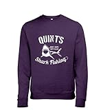  Quints Shark Fishing Herren-Sweatshirt, Gr. M (96,5 / 101,6 cm), Violett