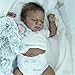 Anano Black Reborn Baby Dolls Silicone Full Body 18 in Realistic Baby Doll Boy, Full Silicone Babys Doll, African American Newborn Babies, Black Reborn Dolls with Accessories