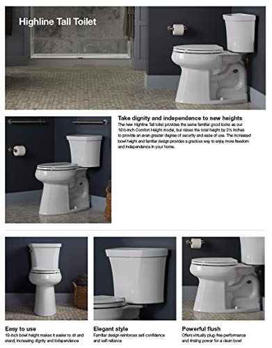 Kohler K-25224-0 Highline Toilet, White #TOP6