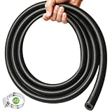 Phyeglow 3 m diámetro interior 8mm Manguera Gasolina Reforzada de combustible trenzada con 12 abrazaderas, Tubo de Goma Flexible, Recortable, Línea de Combustible para Motores, Moto, Auto