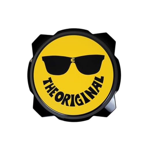 KC HiLiTES 6"" Pro6 Gravity Light Cover - 50th Anniversary Smiley Face- Yellow/Black KC Logo (5114)