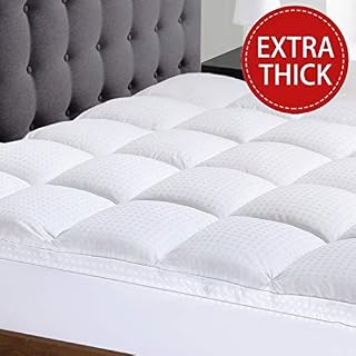 Morflys King Extra Thick Mattress Topper - Cooling Mattress Pad Cover Topper