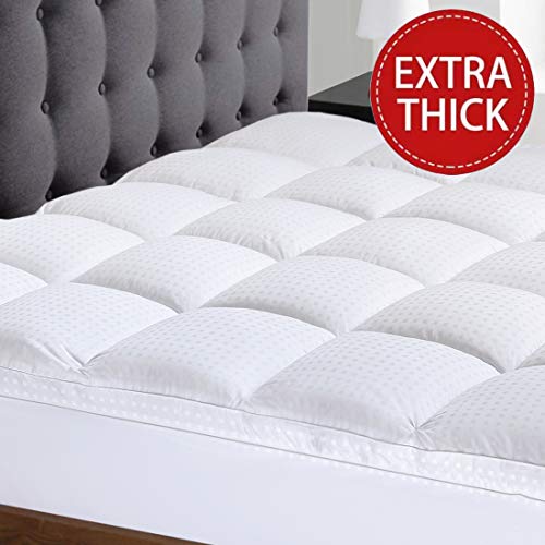 Morflys King Extra Thick Mattress Topper - Cooling Mattress Pad Cover Topper