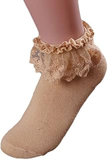 Bluelans® Vintage Lace Ruffle Frilly Ankle Socks Fashion Ladies Princess Girls Socks Gift
