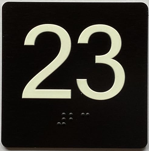 Elevator floor number signs / elevator Jamb Plate sign with