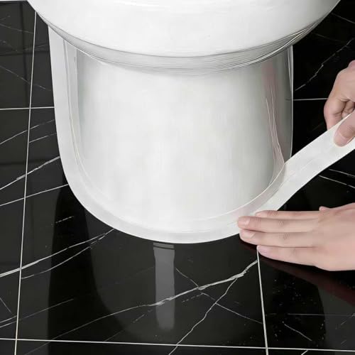 Seal Tape,Waterproof Self-Adhesive Seal Tape,Caulking Sealing Tape for Bathroom, Kitchen,Countertop,Toilet & Bathtub,1.5
