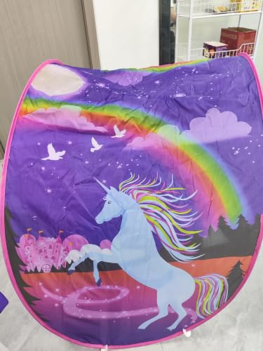 Bed Tents For Girls Boys Pop Up Tents For Kids With Light Kids Dream Bed Tent Sleep Tent Single Over Bed Tent Childrens Playrooms Christmas Birthday Gifts (unicorn)