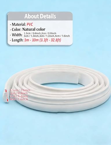 Kit de marco de puerta y arco moldura blanca pintable de 500x3 cm para revestimiento 5
