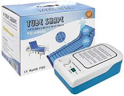 Alternating Pressure Mattress & Pump System - Premium Model with 22 Channels and Waterproof Vinyl Cover - Low Air Loss Hospital Replacement Mattress for Pressure Ulcers - Anti-Decubitus