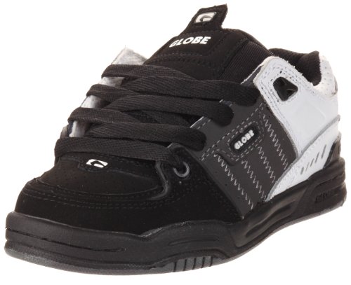 Image of Globe Mens Fusion Skate Shoes, Black /White /Charcoal, 6 M US Big Kid