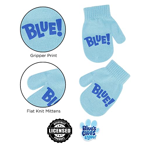 Nickelodeon Boys Winter Hat And Mitten Set, Blue's Clues Toddler Beanie For Kids Ages 2-4 #TOP4