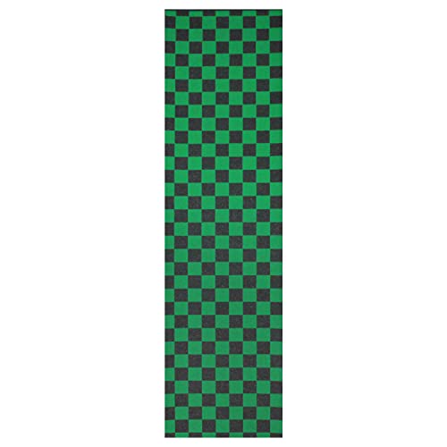 Black Diamond Sheet Of Skateboard Grip Tape 9" X 33" (Green Checkers) #TOP1