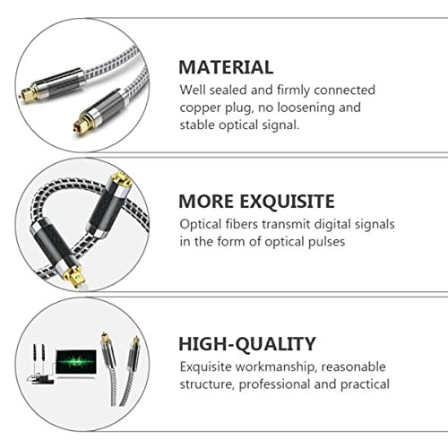 SOLUSTRE Cabo Optico Digital Audio Cabo óptico de áudio Digital 10M Cabo de áudio para Amplificador