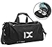 Produktbild BAIGIO Sporttasche Wasserdicht Reisetasche Herren Damen Weekender Handgepäck Tasche mit Schuhfach für Reise Sport Gym Fitness (Schwarz)