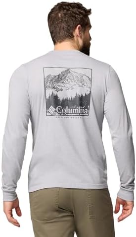 Columbia Herren CSC Seasonal Logo Langärmeliges T-Shirt – Outdoor-Komfort (1er Pack)