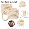 30 Pcs 4 Inch Wooden Rings for Crafts, Natural Unfinished Solid Wooden Rings for Macrame, DIY Projects, Jewelry Making and Home Decor Crafting Supplies (4 Inch Diameter) #2