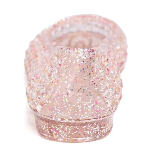 Image of Stunner Women Beach Jelly Shoes Slip On Crystal Summer Hollow Ballet Flats | Summer Cool PVC Breathable Outdoor Indoor Dressy Flat Sandals for Holiday Shopping Spa Swimming Pool