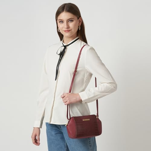 Image of Caprese York Small Sling Bag for Women with Adjustable Strap & Zipper Closure for Comfortable Wear | Versatile Handbag for Everyday Use, Travel, and Special Occasions