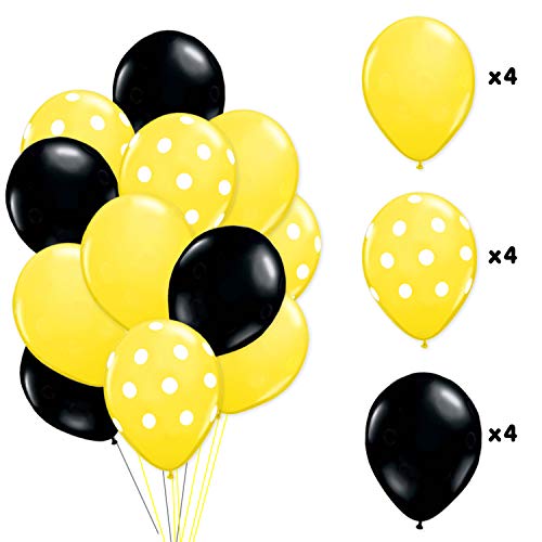 Vansolinne Bumble Bee Highchair Banner, Fun To Bee One Cake Topper Gold & Black Crown Hat Latex Balloons For First Bee-Day 1St Birthday Party Decorations, Set Of 4 Spring Summer Yellow Bee Highchair #TOP3