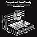 3018 CNC Router Mahine 3 Axis Desktop All-Metal CNC Router Machine with GRBL Offline Control Mini CNC Machine for Plastic Acrylic PCB PVC Wood Carving Milling, Engraving Area 300x180x40mm
