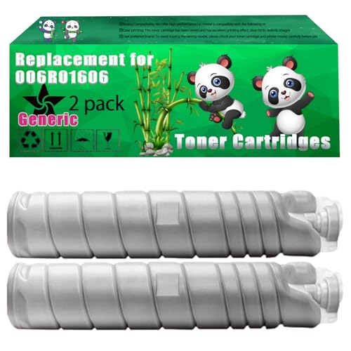 Image of Replacement 006R01606 Toner Cartridges Compatible for Xerox WorkCentre 5945 5945i 5955 5955i Printers, Up to 22000 Pages, Vivid Colors, Contains Chip (2-Pack Black)
