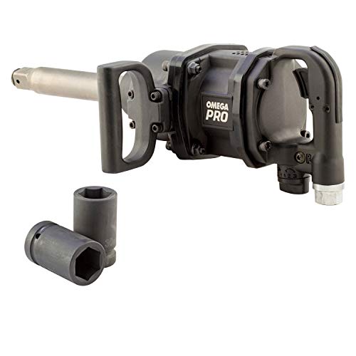 Omega Pro Air Impact Wrench 1 inch Drive and 6Inch Extended Anvil