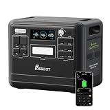 FOSSiBOT ポータブル電源 F2400 大容量 2048Wh リン酸鉄 AC出力 2400W定格出力 瞬間最大4800W 15年長寿命 ぽーたふる電源 16出力ポート UPS機能 防災グッズ 家庭用 蓄電池 ポータブルバッテリー 節電/停電対策 キャンプ 車中泊 アプリ遠隔操作 50Hz/60Hz対応 純正弦波 耐熱防火（ブラック）
