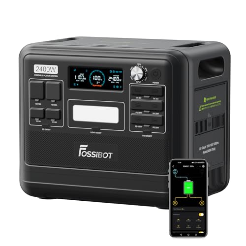 Amazon.co.jp: FOSSiBOT ポータブル電源 F2400 大容量 2048Wh リン酸鉄