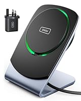 INIU Wireless Charger for Magsafe, 15W Fast Charging Phone Stand Efficient Cooling, User-friendly Charge Dock for iPhone 15 Pro Max/Plus iPhone 14 13 12 (comes with usb-c adapter and c-c cable)