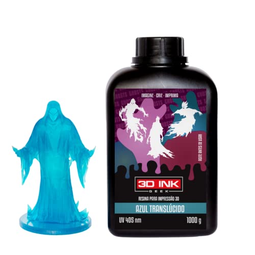 Resina Impressora 3D Ink Geek Ghosts Azul – 1kg