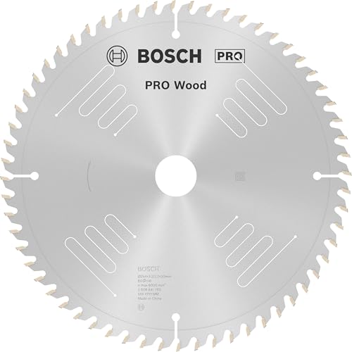 Bosch 1x PRO Wood Kreissägeblatt für Netz-Kapp‑ und Gehrungssägen (für Weichholz, Hartholz, Ø mm, Professional Zubehör Kapp- und Gehrungskreissäge)
