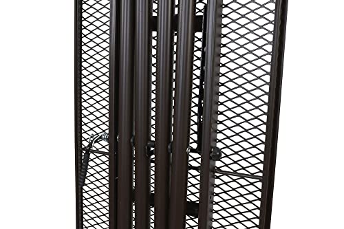 Household Essentials Steel Top Long Ironing Board With Iron Rest | Natural Cover And Bronze Finish | 14" X 54" Iron Surface #TOP5