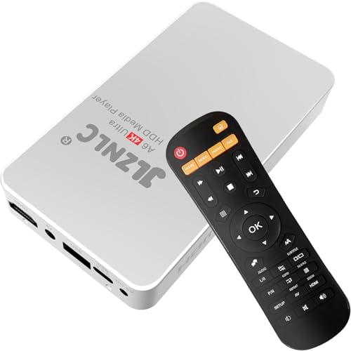4K Media Player & HDD Enclosure 2-in-1 | Plug & Play Video Playback from USB, SD Card, or HDD | Auto Play/Resume | Supports H.265/HEVC up to 4K