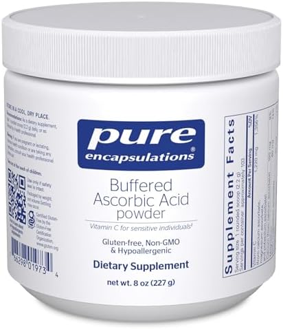 Pure Encapsulations Buffered Ascorbic Acid Powder, 8 Ounces