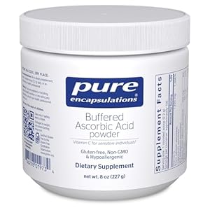 Pure Encapsulations Buffered Ascorbic Acid Powder | Vitamin C Supplement for Sensitive Individuals | 8 Ounces