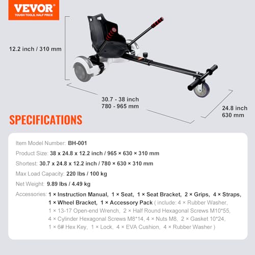 VEVOR Hoverboard Seat Attachment
