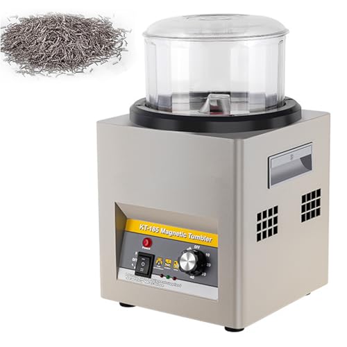 Lucidatrice magnetica per gioielli, 2000 giri/min, con aghi da 500 g, rotazione a doppia direzione, per negozi di gioielli e studi, ideale per uso individuale